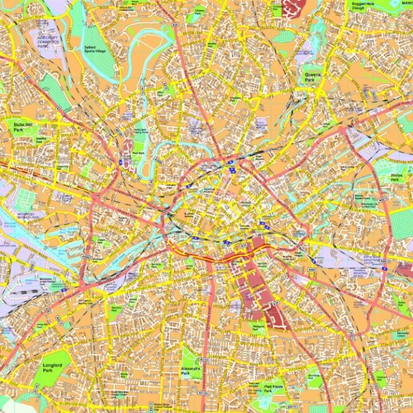 Manchester map
