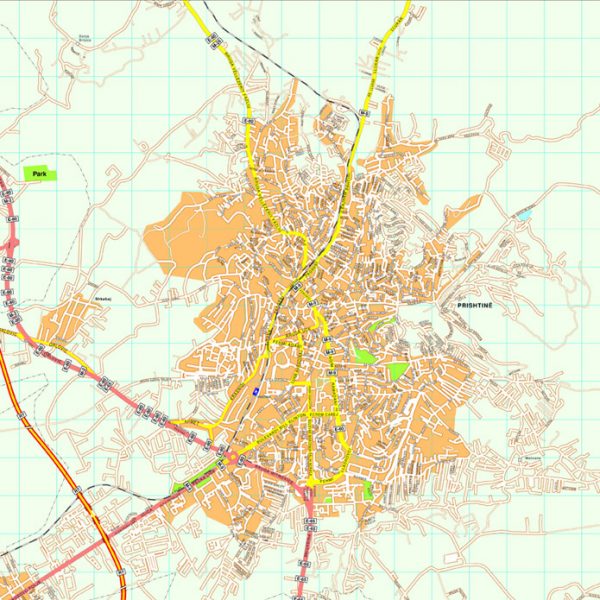 Pristina map