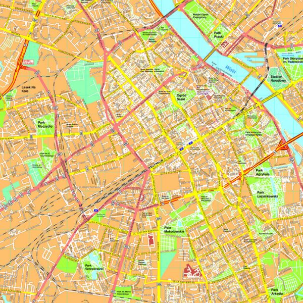 Warsaw map