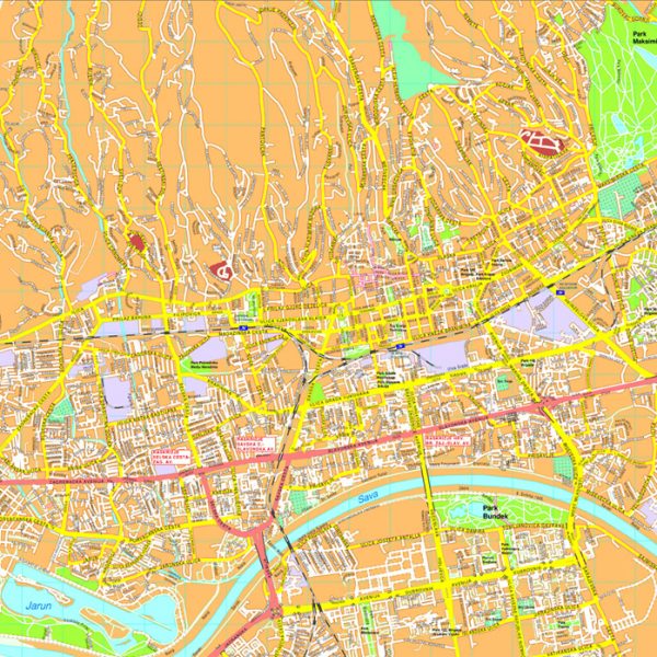 Zagreb map