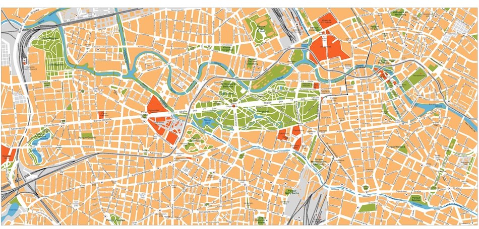 berlin vector map