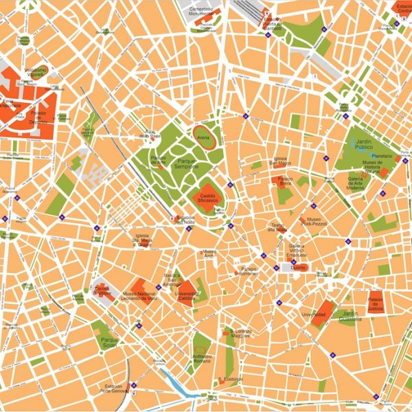 milan vector map