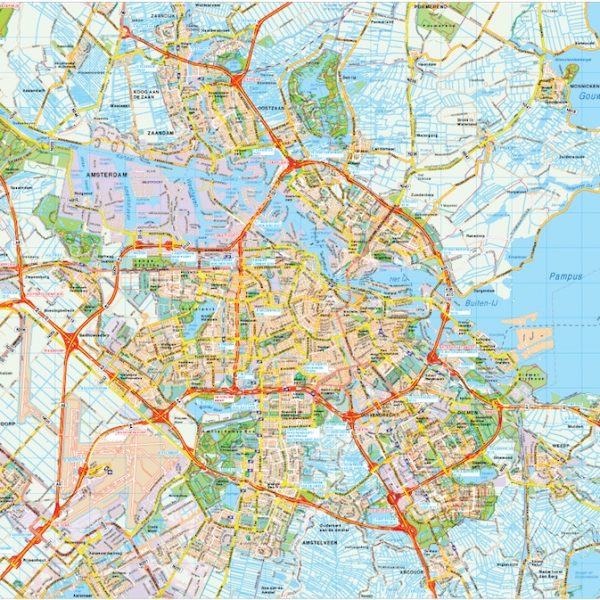 Amsterdam map vector