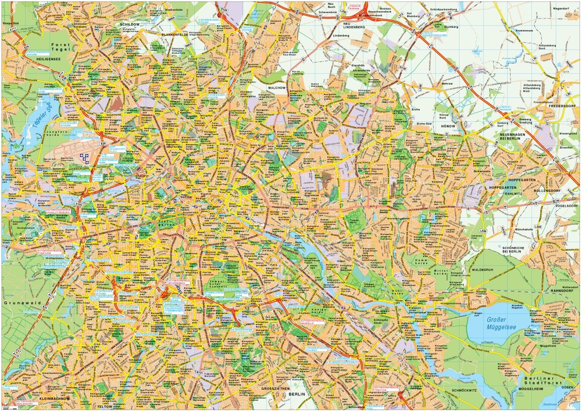Berlin map vector
