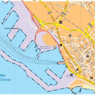 Civitavecchia map