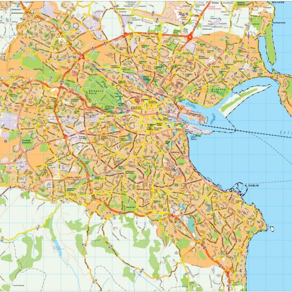 Dublin map vector