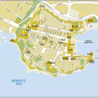 Dubrovnik map