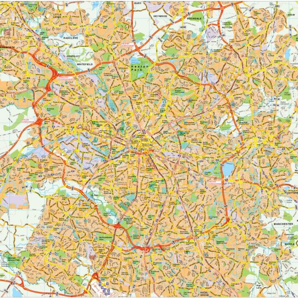 Manchester map vector