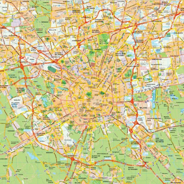 Milano map vector