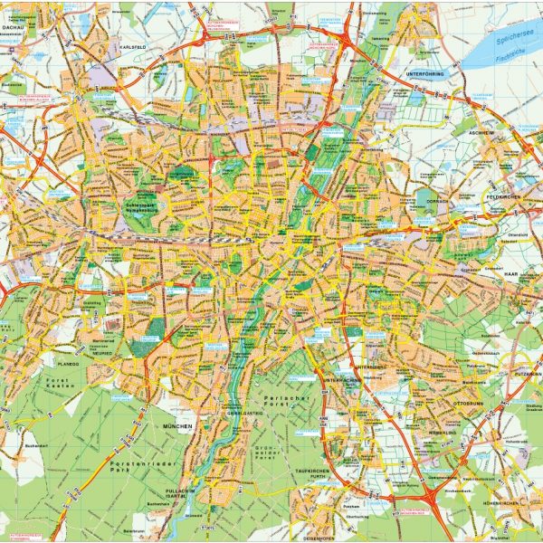 Munchen map vector