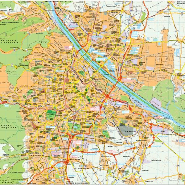 Wien map vector