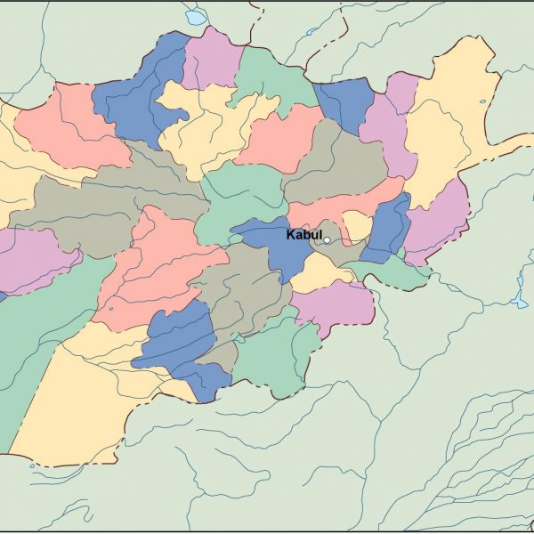 afghanistan vector map