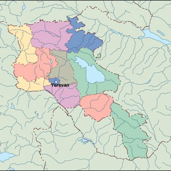 armenia vector map