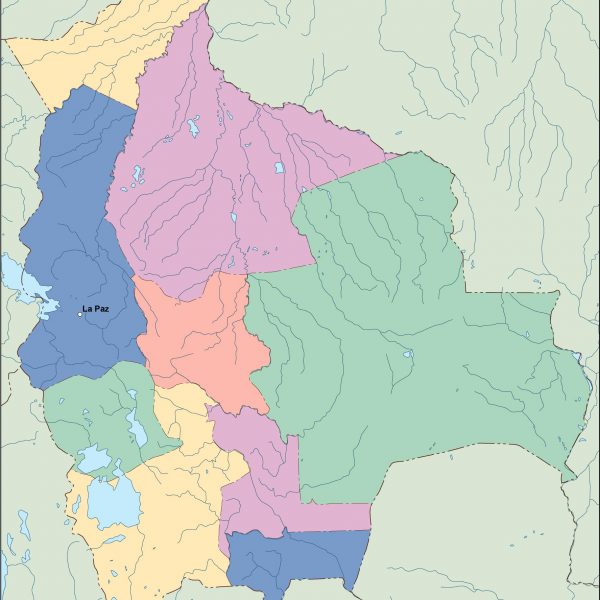 bolivia vector map