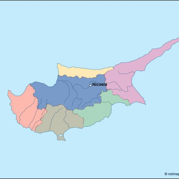 cyprus vector map