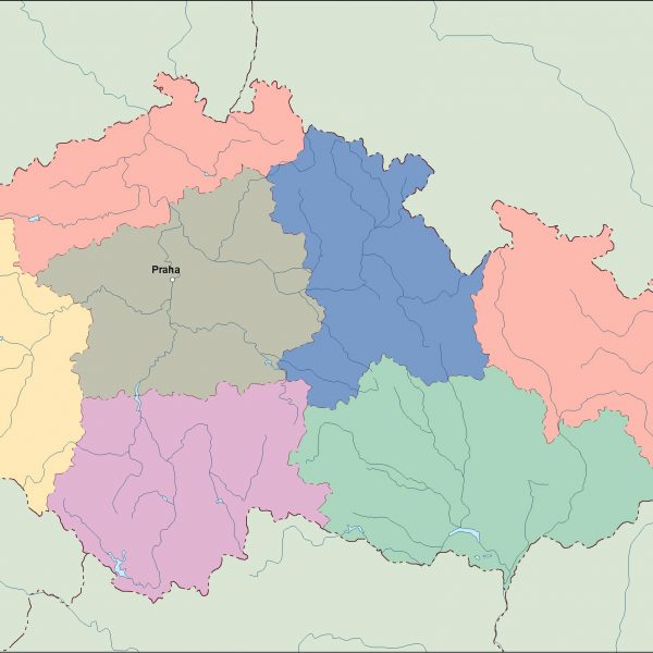 czech republic vector map