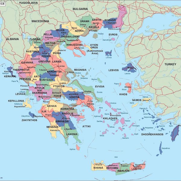 greece political map