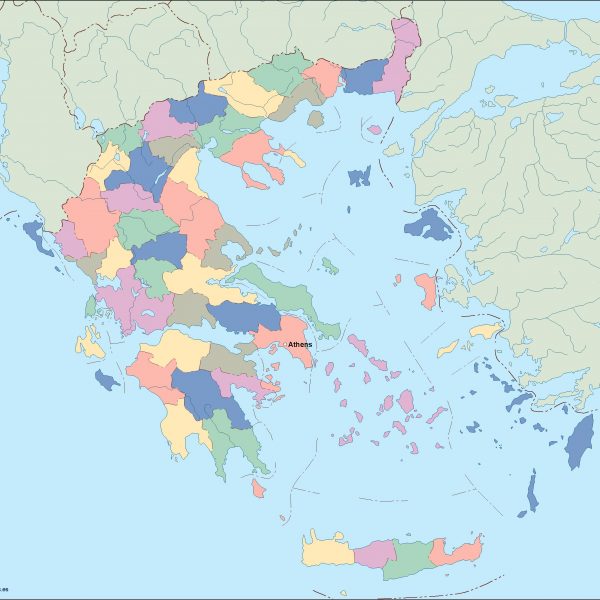greece vector map