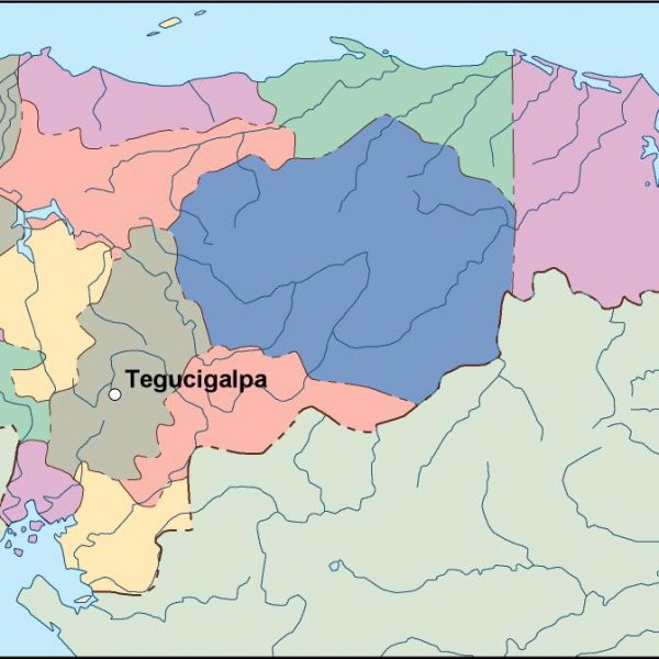 honduras vector map