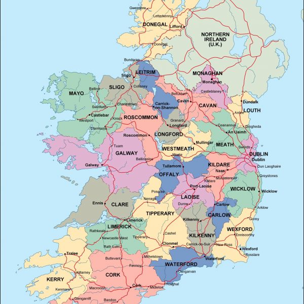 ireland political map