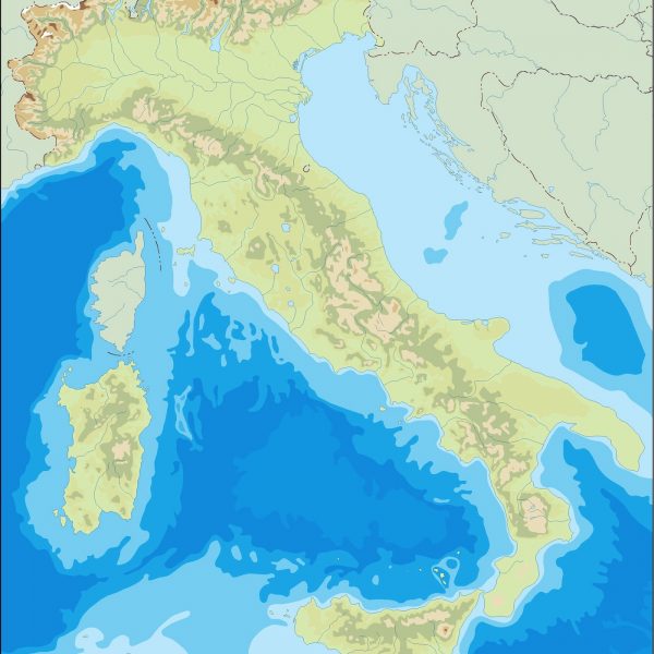 italy illustrator map