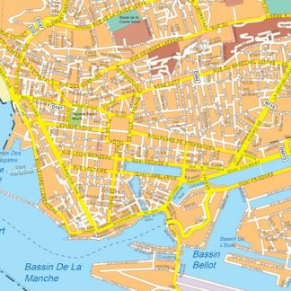 le havre vector map