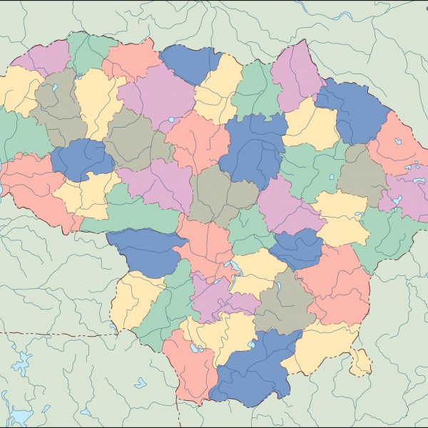 lithuania blind map