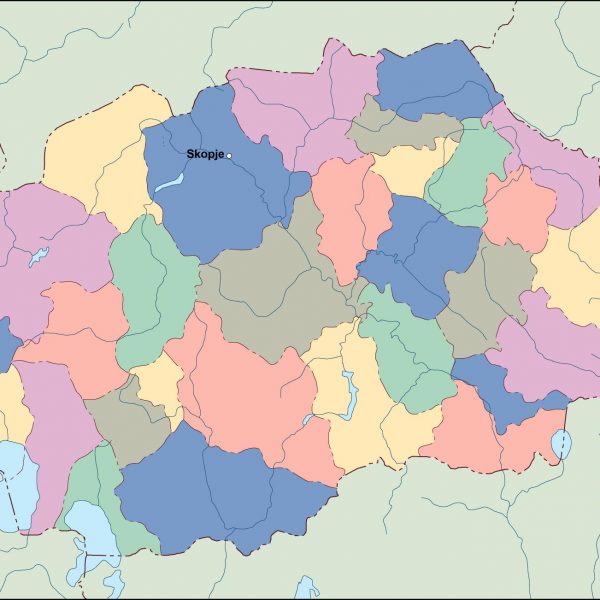 macedonia vector map