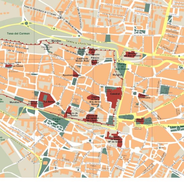mapa avila