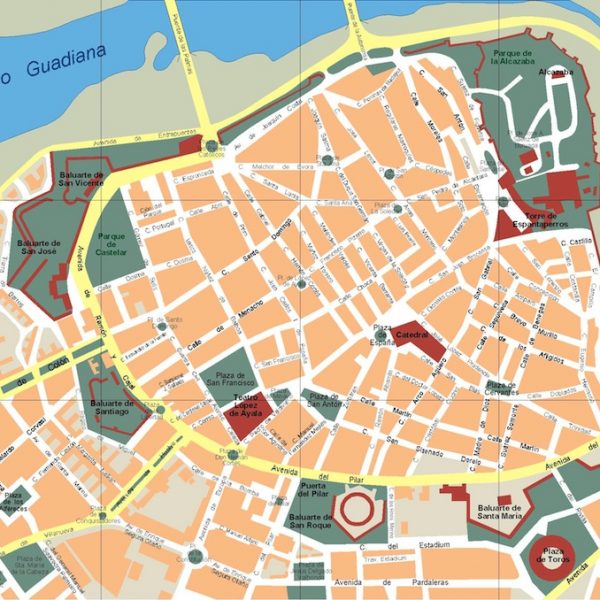mapa badajoz