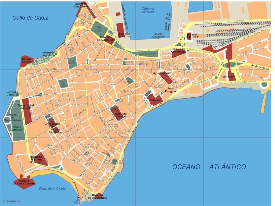 mapa cadiz