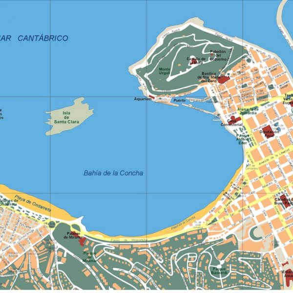 mapa donostia