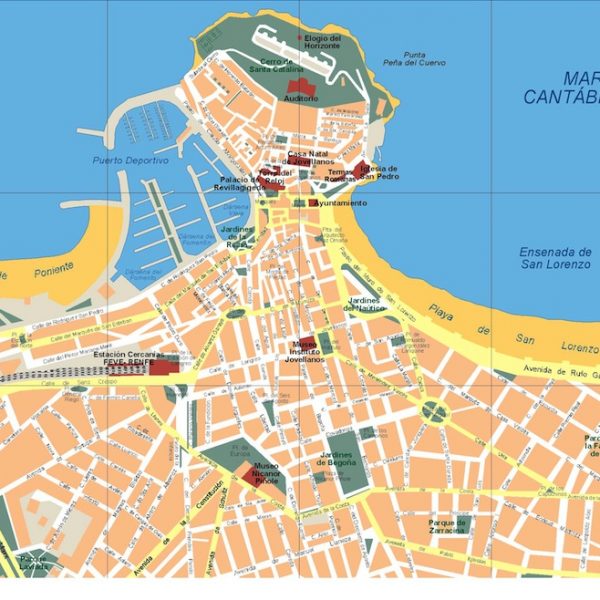 mapa gijon