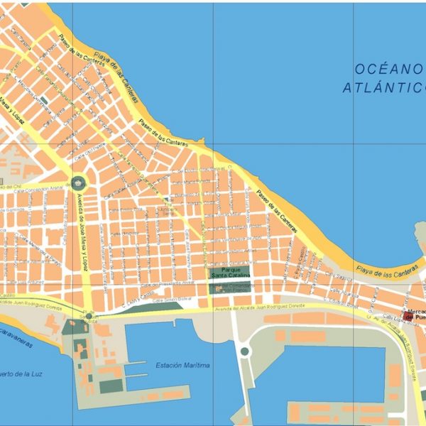 mapa las palmas de gran canaria