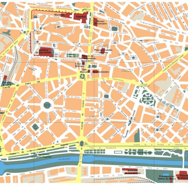 mapa leon