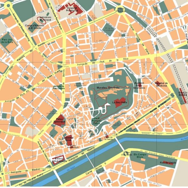 mapa lleida