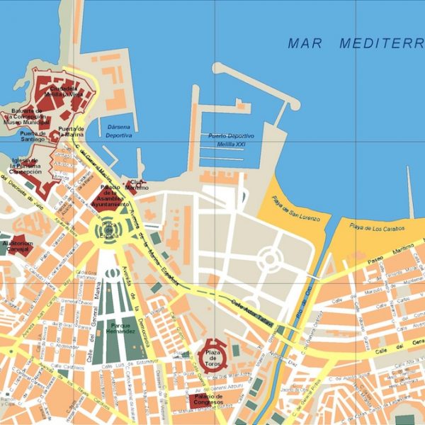 mapa melilla