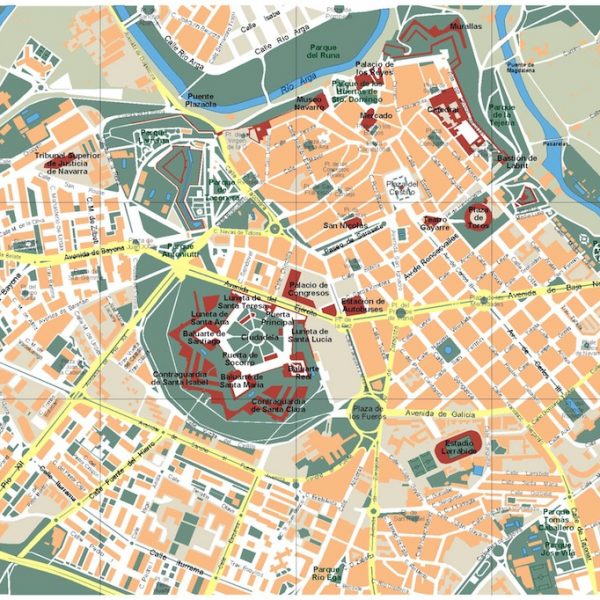 mapa pamplona