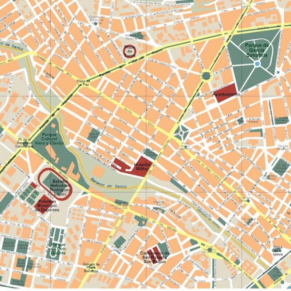 mapa santa cruz de tenerife