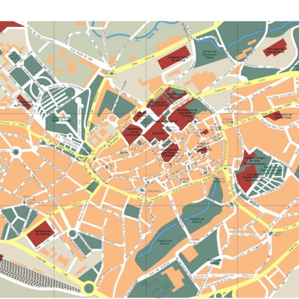 mapa santiago de compostela
