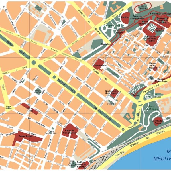 mapa tarragona