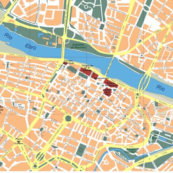 mapa zaragoza