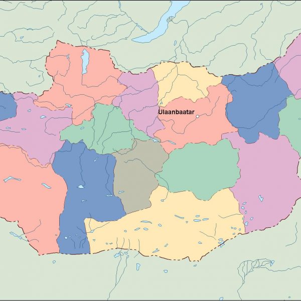mongolia vector map