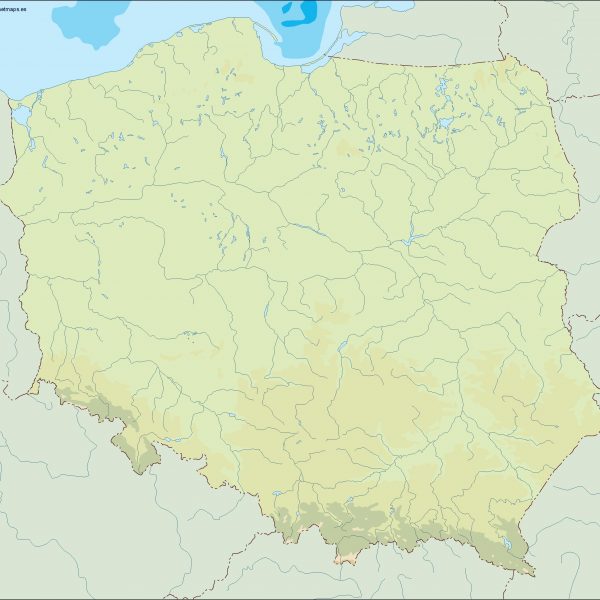 poland illustrator map