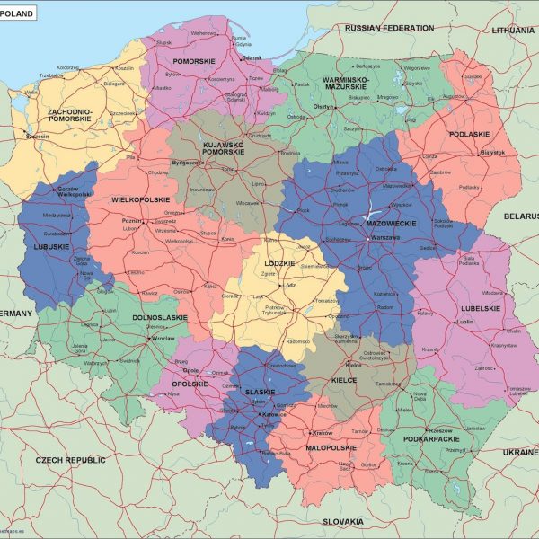 poland political map