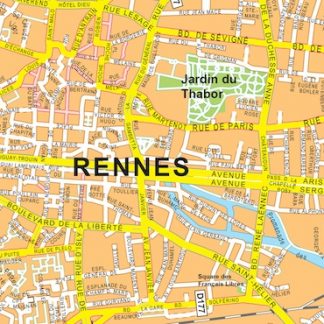 rennes vector map