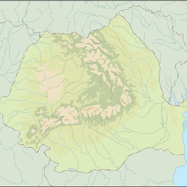 romania illustrator map