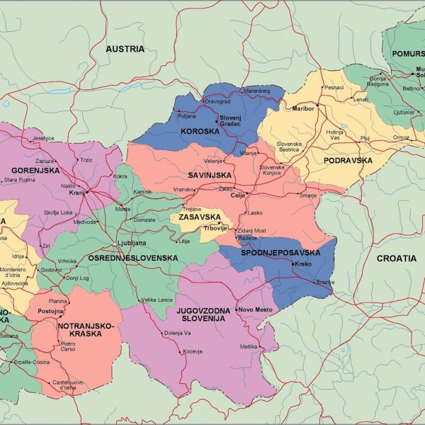 slovenia political map