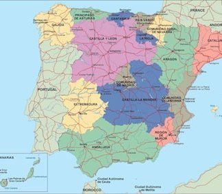 spain political map