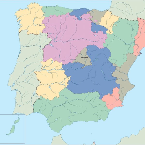 spain vector map